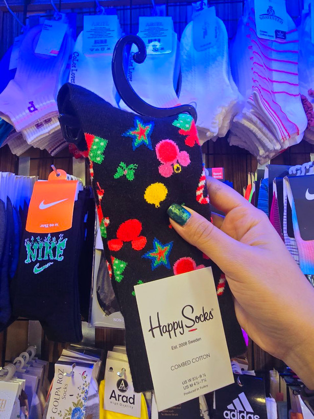 تصویر جوراب ساق دار زنانه ،تولید کشور ترکیه، طرح ، طرح های متنوع برند HAPPY SOCKS - فروشگاه ماهپوشاندرویر
