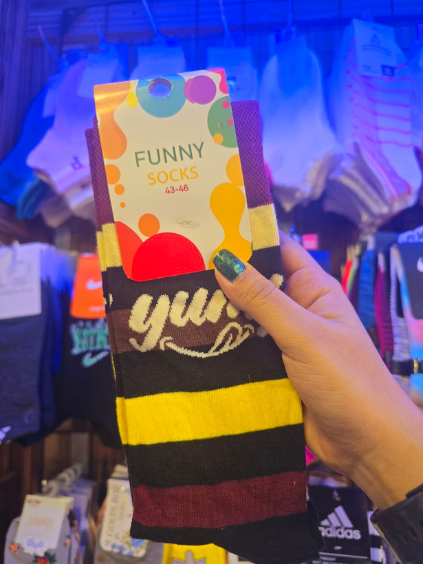 تصویر جوراب ساق دار مردانه،تولید کشور ترکیه، طرح های متنوع برند FUNNY SOCKS - فروشگاه ماهپوشاندرویر