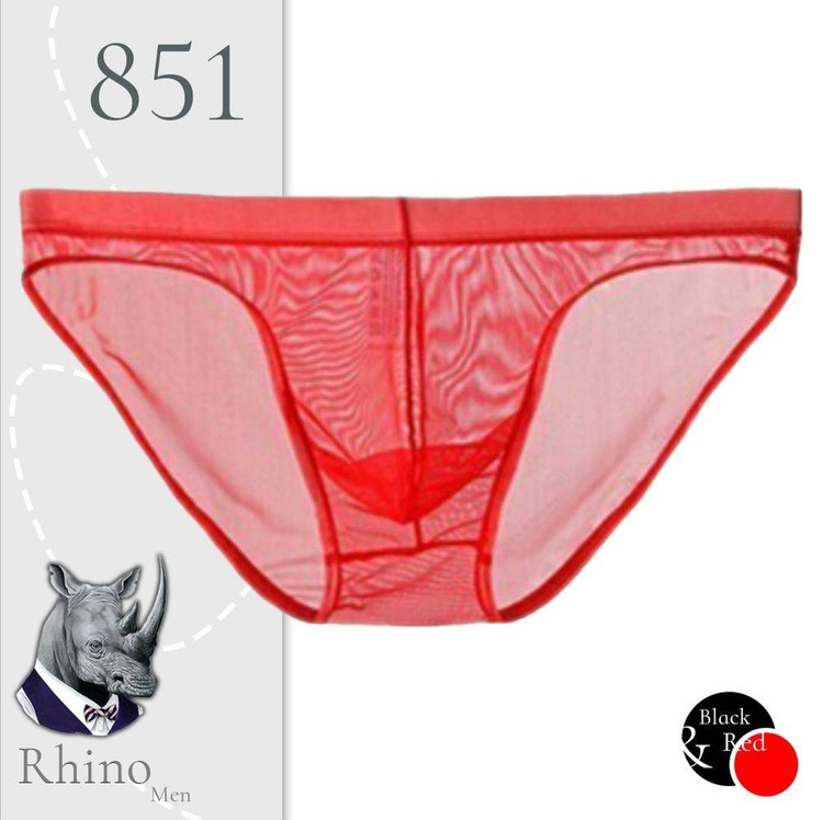 شورت مردانه فانتزی قرمز Rhino - مدل حریر کد 851