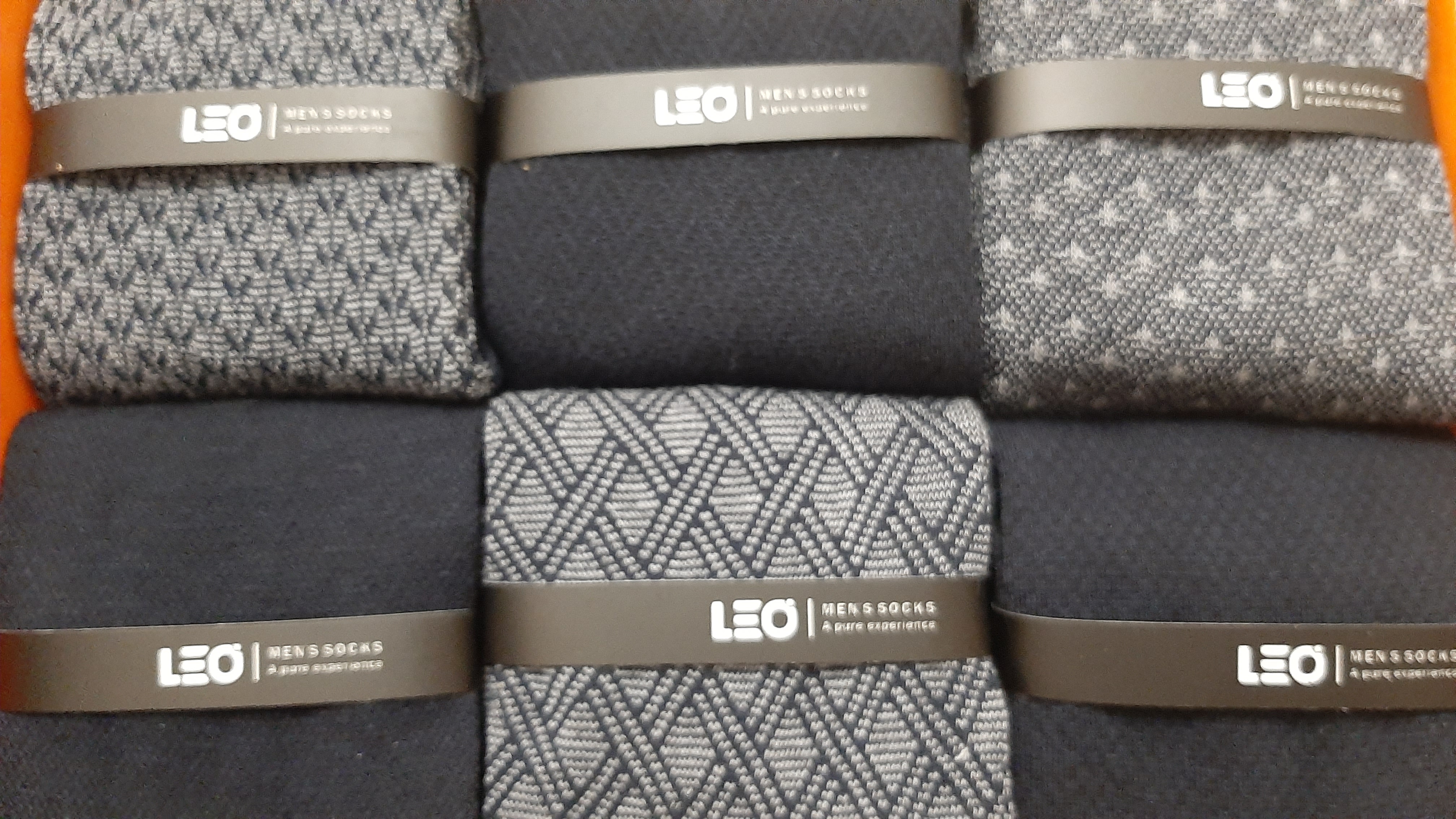 جوراب مردانه ، ساقدار، طرح دار ، برند لئو (LEO) ، با 6 رنگ متنوع